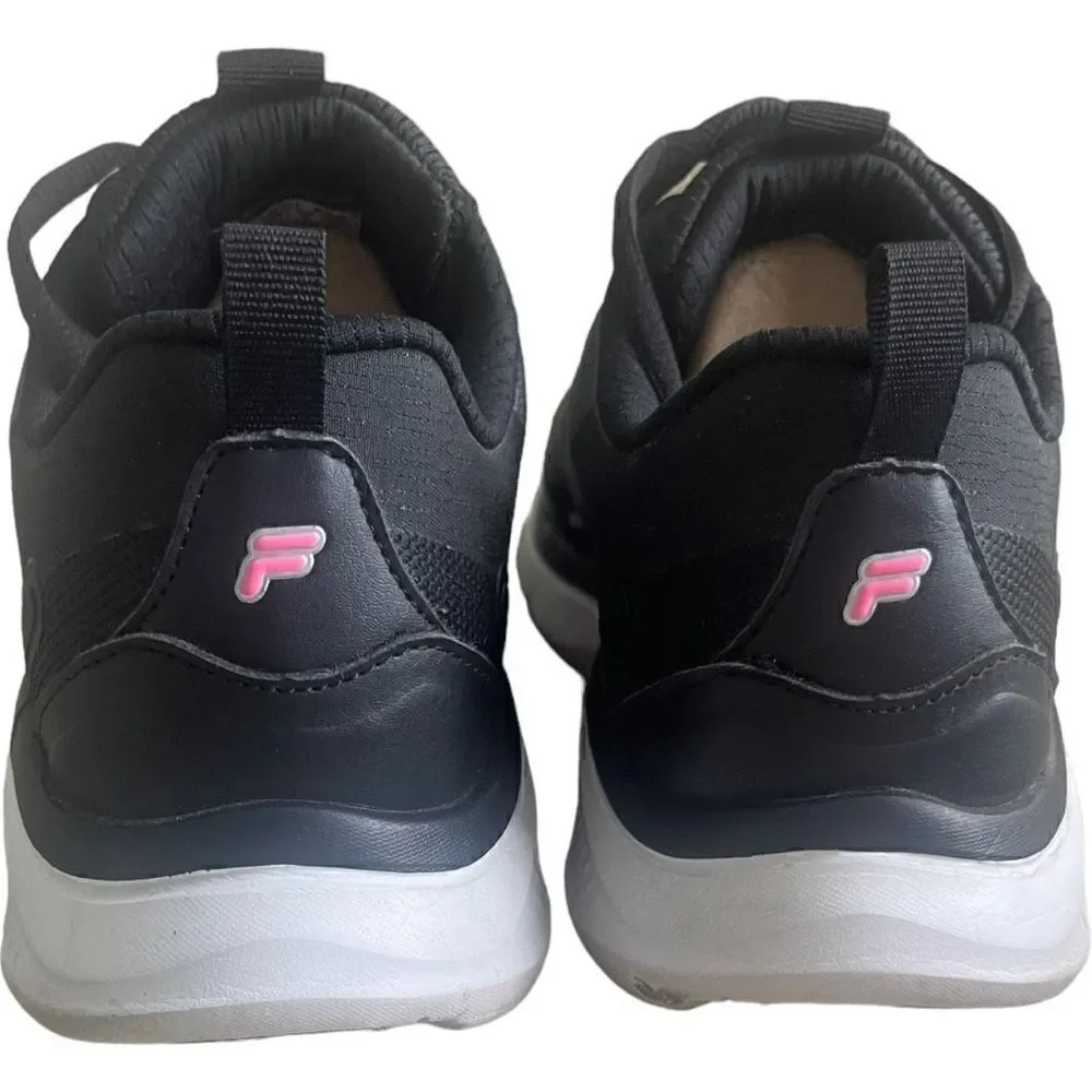 Fila Memory Trexler soft mesh running Athletic Shoe Size 8.5 Black and Pink